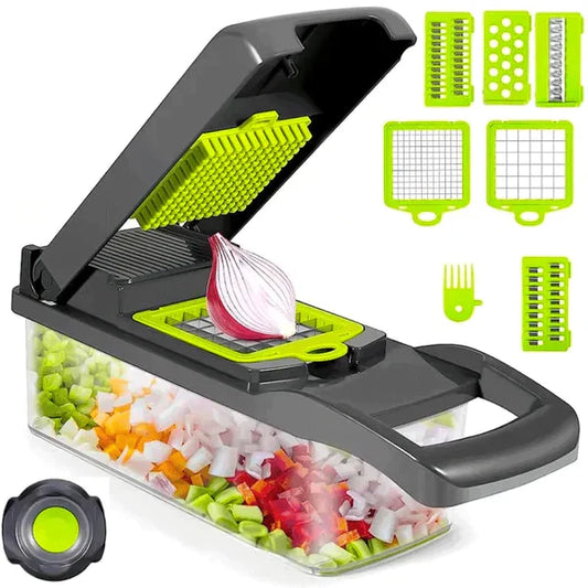 12-IN-1 MULTIFUNCTIONAL MANDOLIN SLICER CUTTER VEGETABLE CHOPPER - YOUR ULTIMATE KITCHEN COMPANION