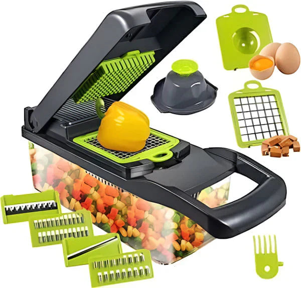 12-IN-1 MULTIFUNCTIONAL MANDOLIN SLICER CUTTER VEGETABLE CHOPPER - YOUR ULTIMATE KITCHEN COMPANION