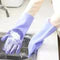 DISH WASHING GLOVES | SILICONE WASHING FULL FINGER (WITH WASH SCRUBBER)